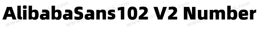 AlibabaSans102 V2 Number字体转换